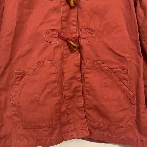 Mossimo Supply Co. Women's Size M Dusty Rose Pink Utility Hooded Jacket Toggles - Picture 3 of 12